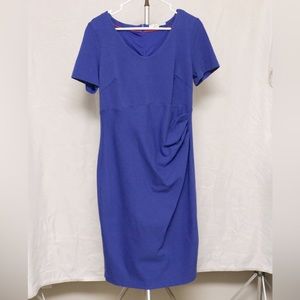 Blue Boden side draped dress